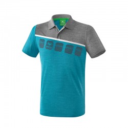 5-C Poloshirt oriental blue...