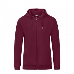 Kapuzenjacke Organic maroon