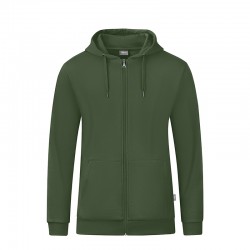 Kapuzenjacke Organic oliv